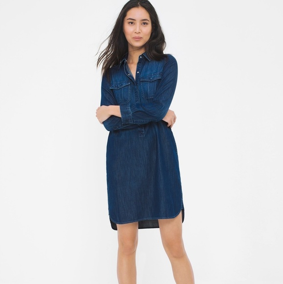 White House Black Market Dresses & Skirts - White House Black Market | Denim Shirt Dress